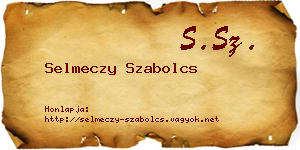 Selmeczy Szabolcs névjegykártya